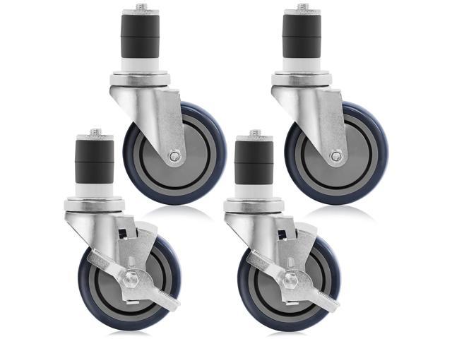 Photos - Kitchen Sink GRIDMANN 4 inch Caster Wheel Set for Commercial Kitchen Prep Tables, 2 Whe