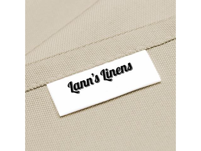 Lann's Linens - 70' Round Premium Tablecloth for Wedding / Banquet / Restaurant - Polyester Fabric Table Cloth - Beige