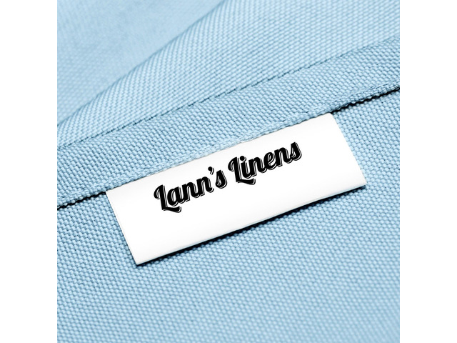 Lann's Linens - 5 Premium 120' Round Tablecloths for Wedding/Banquet/Restaurant - Polyester Fabric Table Cloths - Baby Blue