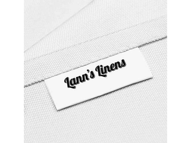 Lann's Linens - 70' Square Premium Tablecloth for Wedding / Banquet / Restaurant - Polyester Fabric Table Cloth - White