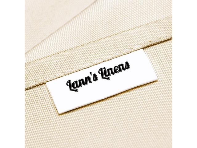 Lann's Linens - 54' Square Premium Tablecloth for Wedding / Banquet / Restaurant - Polyester Fabric Table Cloth - Ivory