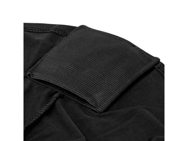 Lann's Linens - 32' Round Highboy Cocktail Table Cover, Stretch Spandex Fitted Tablecloth - Black