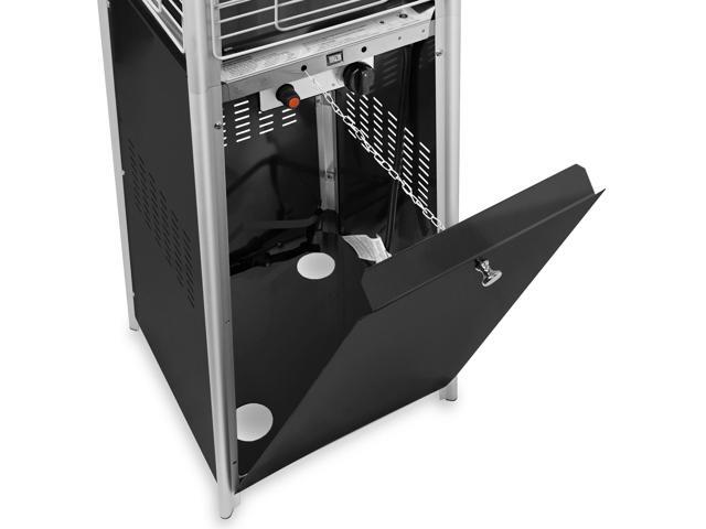 Thermo Tiki Outdoor Propane Patio Heater - Commercial LP Gas Porch & Deck Heater - Black