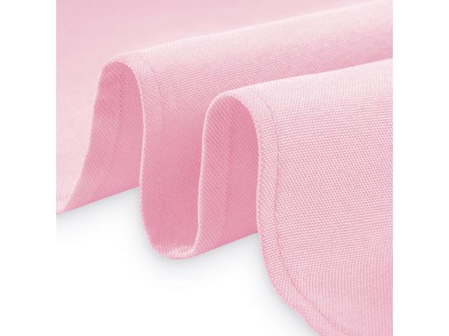 Lann's Linens - 70' Square Premium Tablecloth for Wedding / Banquet / Restaurant - Polyester Fabric Table Cloth - Pink