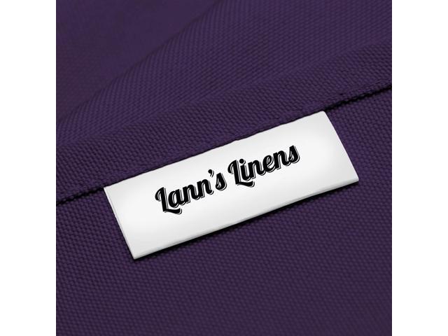 Lann's Linens - 70' Square Premium Tablecloth for Wedding / Banquet / Restaurant - Polyester Fabric Table Cloth - Purple