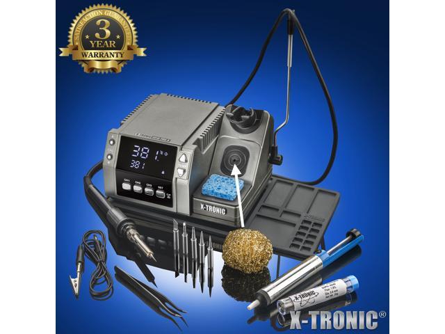 X-Tronic 4010-PRO-X -Professional Edition 75 Watt Soldering Iron Station with PID Technology Features a Calibration Func, 0-30 Minute Sleep Func,...