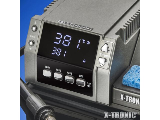 X-Tronic 4010-PRO-X -Professional Edition 75 Watt Soldering Iron Station with PID Technology Features a Calibration Func, 0-30 Minute Sleep Func,...