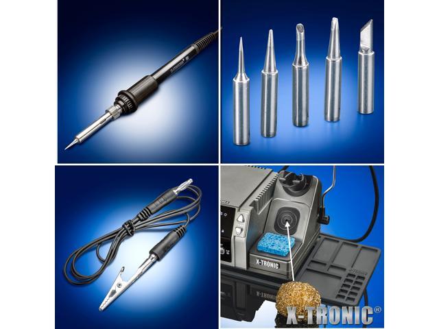 X-Tronic 4010-PRO-X -Professional Edition 75 Watt Soldering Iron Station with PID Technology Features a Calibration Func, 0-30 Minute Sleep Func,...