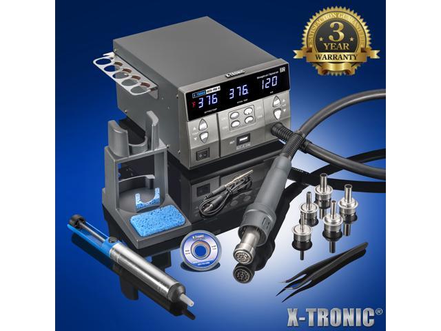 X-Tronic 4020-PRO-X ? Platinum Series ? Hot Air Rework Station ? 1000 Watt ? Brushless DC Vortex Blower ? Quick Change Patented Nozzle Holder ? 4...