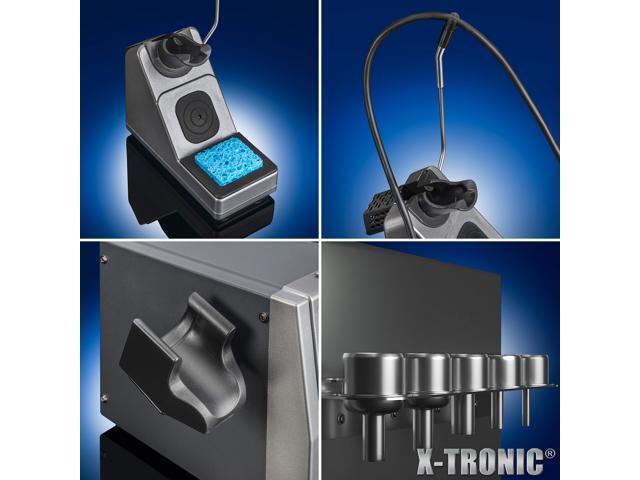 X-Tronic 6040-PRO-X ? Platinum Series ? 700 Watt ? Hot Air Rework Soldering Iron Station ? Digital Temp Controls, C/F Func, 0-30 Min Sleep, Auto...