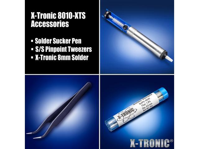 X-Tronic 8010-XTS - Dual Soldering Iron Station ? ESD Safe ? 5 Solder Tips ? 6 Temperature Presets (3 for each Iron) ? Auto Shut Down Function ?...