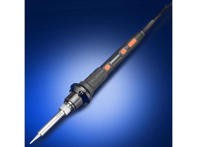 The Remarkable 'Triple LED Illuminating' X-Tronic 1010-PRO-ST - 65 Watt Soldering Iron - 5 Extra Solder Tips, 0-99 Min Sleep Func, Digital...