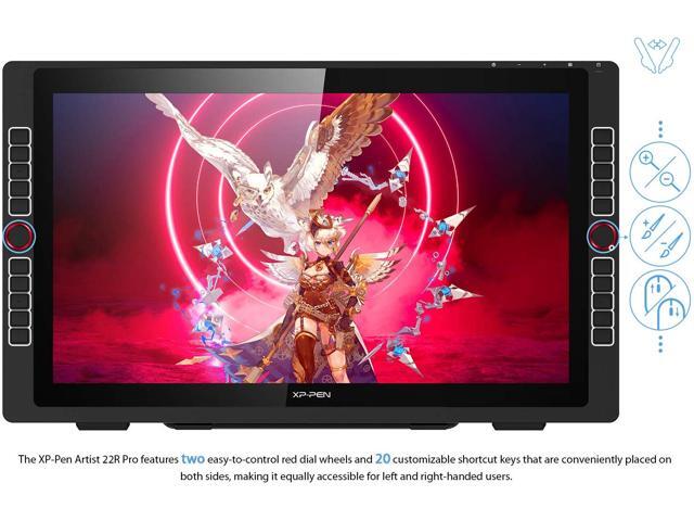 XP-PEN 22R Pro Drawing Tablet 21.5 Inch Pen Display Graphic Monitor 1080P IPS Screen with Two Red Dial Wheels and 20 Express Keys Battery-Free...