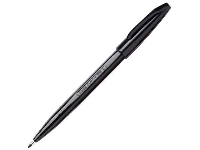 Pentel Sign Pen .7mm Black Barrel/Ink Dozen S520A