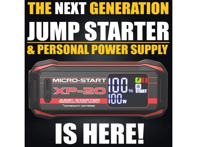 Antigravity XP-20 Micro-Start Lithium Jump Starter for Cars, Trucks & Motorcycles 800A Start / 4000A Peak, 20,000mAh, USB-C PD 100W
