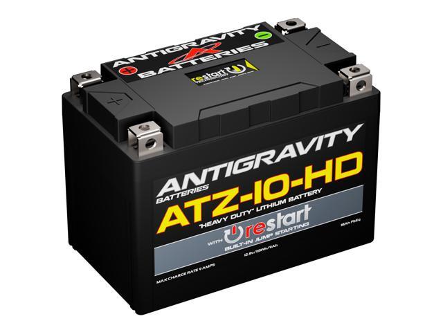 Antigravity ATZ-10-HD Re-Start Lithium Powersport Battery 360 Cranking Amps, Ultra-Lightweight with Built-In Jump Starting