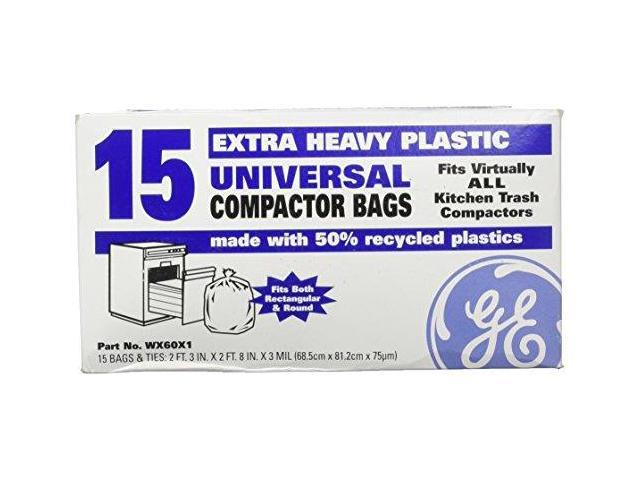 Photos - Other household accessories General Electric GE WX60X1 OEM UNIVERSAL TRASH COMPACTOR BAGS 25 Count 