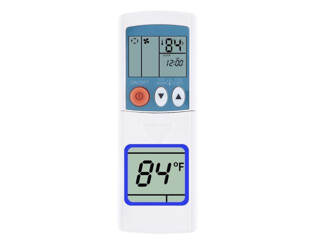 Remote Control Suibtable for Mitsubishi Air Conditioning Msz-Ge06na Msz-Ge09na Msz-Ge12na Msz-Ge15na Msz-Ge18na Msz-Ge24na Display in Fahrenheit