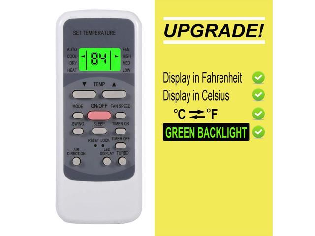 Replacement Remote Control for OLMO AC Air Conditioner Remote Control OS-09HP230V1D OS-12HP230V1D OS-18HP230V1D OS-24HP230V1D