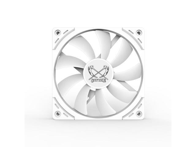 Scythe Kaze Flex II PWM, 120mm, Premium PC Computer Case Fan, High-Speed, High Performance, 4-Pin, White Colour, Single Pack