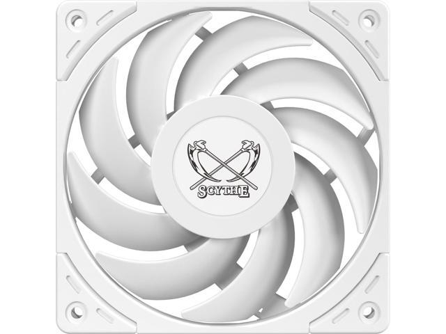Scythe Wonder Tornado 120 PWN - 2500 RPM, 120mm x 25mm High-Performance Computer Case Fan, Fluid Dynamic Bearing, 4-Pin Connector, Single Pack, White