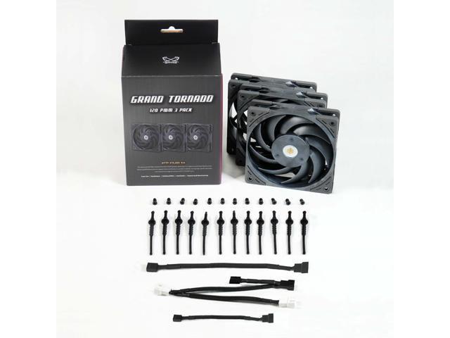 Scythe Grand Tornado 120 PWN - 3000 RPM, 120mm x 25mm Full-LCP Made Industry-Level High Static Pressure Computer Case Fan, Magnetic Fluid Dynamic...