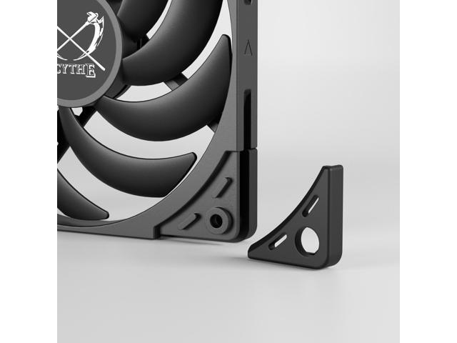 Scythe Wonder Tornado 120 PWN Slim - 2000 RPM, 120mm x 15mm High-Performance Computer Case Fan, Fluid Dynamic Bearing, 4-Pin Connector, Single...