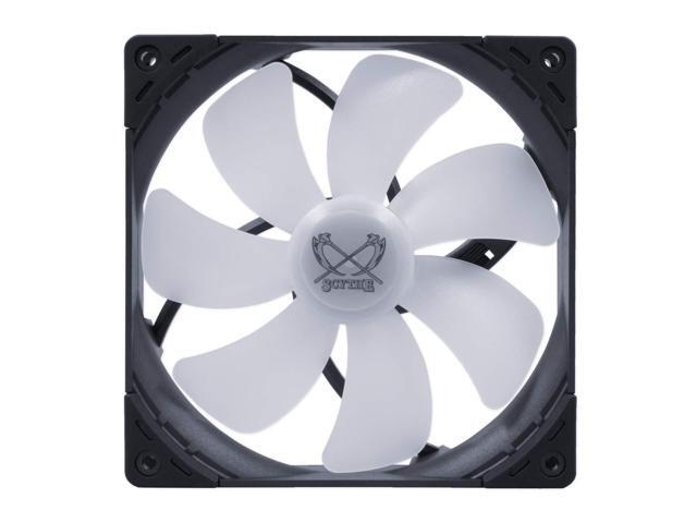 Scythe 140mm RGB PWM Fan Kaze Flex, Silent Cooling 300-1800 RPM, FDB Bearing, High Airflow PC Case Fan, 4-Pin RGB Compatible (No Controller)