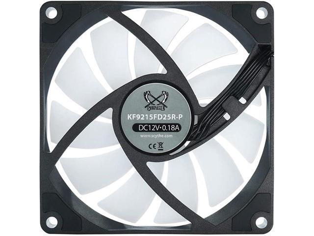 Scythe Kaze Flex 92mm PWM Fan Ultra Quiet 300-2300 RPM, FDB Bearing, High Airflow Silent PC Case Cooling Fan 4-Pin (KF9215FD25R-P)