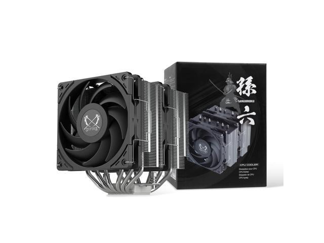 Scythe Magoroku Full Straight up Dual Tower Twin Fan CPU Air Cooler, Intel LGA1700, LGA1151, AMD AM5, AM4 Support,120mm wideness, Ø6mm x 6 Heat...