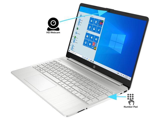 HP 15 Notebook, 15.6' HD Display, Intel Core i3-1005G1 Upto 3.4GHz, 8GB RAM, 512GB NVMe SSD, HDMI, Card Reader, Wi-Fi, Bluetooth, Windows 10 Pro