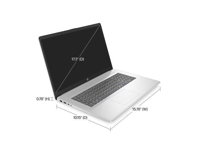 HP 17-cp Laptop, 17.3' FHD Display, AMD Ryzen 5 7520U Upto 4.3GHz, 8GB RAM, 2TB SSD, Windows 11 Pro