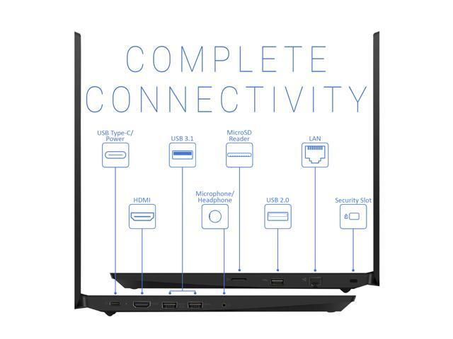 Lenovo thinkPad E495 Notebook, 14' HD Display, AMD Ryzen 5 3500U Upto 3.7GHz, 32GB RAM, 1TB NVMe SSD, Vega 8, HDMI, DisplayPort via USB-C, Card...