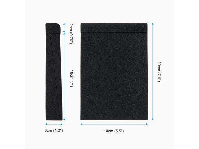 SS5 Studio Monitor Isolation Pads, High-Density Acoustic Foam Tilted Tabletop & Desktop Speaker Stands for Midsize Bookshelf Computer Speakers,...