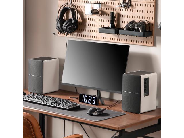 Edifier - R1280DB Powered Bluetooth Bookshelf Speakers, Computer Speakers - 42W RMS Optical Input - Wireless Studio Monitors - White - image 7