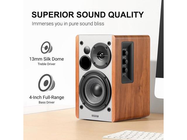 Edifier R1280Ts Powered Bookshelf Speakers with T5 8' 70w Powered Active Studio Subwoofer