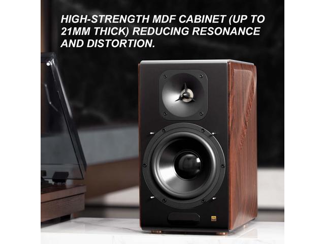 Edifier - S3000MKII Audiophile Hi-Fi/Hi Res Active Bookshelf 2.0 Speakers, Computer Speakers - 256W - Bluetooth 5.0 HD - Brown - image 3