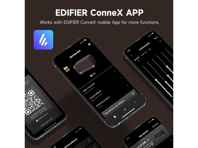 Edifier - D32 Portable Bluetooth 5.3 Wireless Speaker with Apple AirPlay High Resolution Audio and 11 Hour Battery Life - Black Walnut - image 7