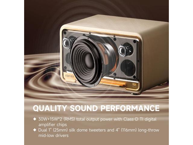 Edifier - D32 Portable Bluetooth 5.3 Wireless Speaker with Apple AirPlay High Resolution Audio and 11 Hour Battery Life - Ivory - image 3