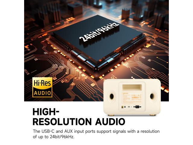 Edifier - D32 Portable Bluetooth 5.3 Wireless Speaker with Apple AirPlay High Resolution Audio and 11 Hour Battery Life - Ivory - image 4