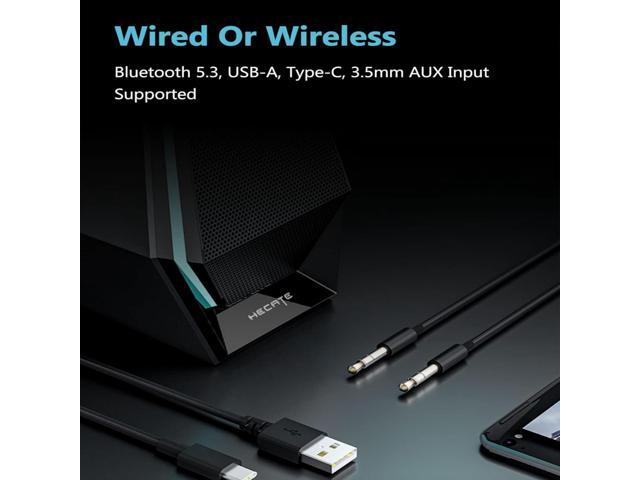 Edifier - G1500 MAX 2.1 Bluetooth Gaming Speakers with RGB Lighting (3-Piece) - Black - image 6