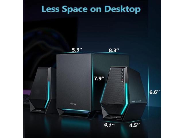 Edifier - G1500 MAX 2.1 Bluetooth Gaming Speakers with RGB Lighting (3-Piece) - Black - image 7