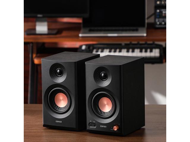 Edifier - MR3 Active Bookshelf Speakers, Computer Speakers - Bluetooth and Optical Input - 2.0 Studio Monitor Speaker (Pair) - Black - image 6