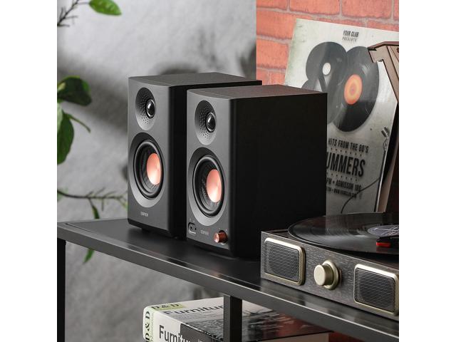Edifier - MR3 Active Bookshelf Speakers, Computer Speakers - Bluetooth and Optical Input - 2.0 Studio Monitor Speaker (Pair) - Black - image 8