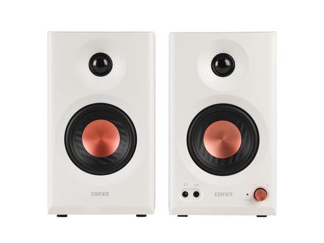 Edifier - MR3 Active Bookshelf Speakers, Computer Speakers - Bluetooth and Optical Input - 2.0 Studio Monitor Speaker (Pair) - White - image 3