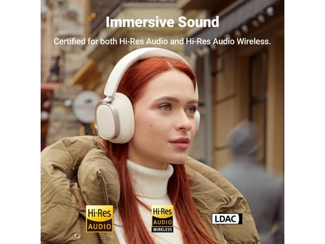 Edifier Active Noise Cancelling Headphones, Over Ear Bluetooth Headset, 92H Playtime Wired & Wireless Hi-Res Audio Certified, Fast Charging Clear...