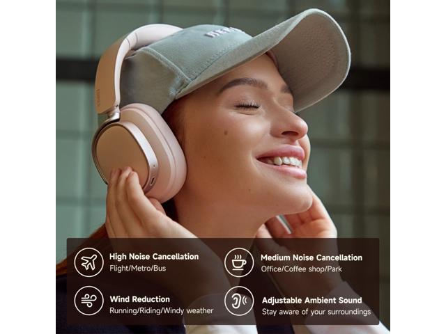 Edifier Active Noise Cancelling Headphones, Over Ear Bluetooth Headset, 92H Playtime Wired & Wireless Hi-Res Audio Certified, Fast Charging Clear...