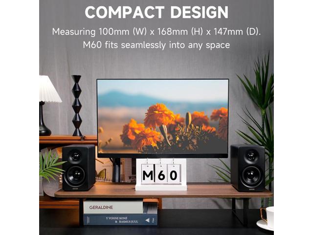 Edifier - M60 Compact Desktop 2.0 Speakers (Pair) - Black - image 3