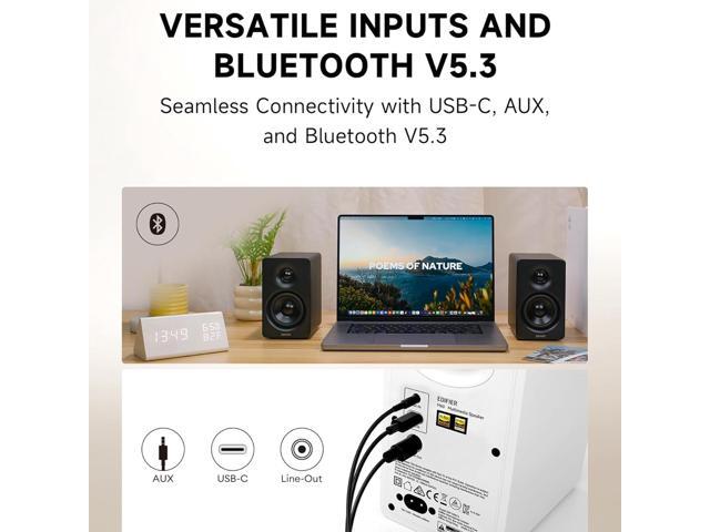 Edifier - M60 Compact Desktop 2.0 Speakers (Pair) - Black - image 6