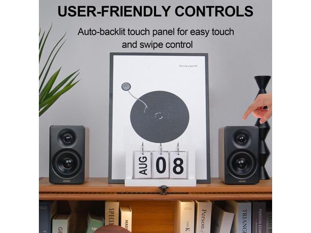 Edifier - M60 Compact Desktop 2.0 Speakers (Pair) - Oak Brown - image 7